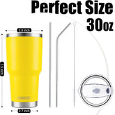 30 oz Yellow Stainless Steel Tumbler
